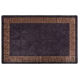 Cumpara ieftin Covor lavabil, negru si auriu, 80x150 cm