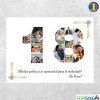 Tablou Canvas Personalizat 18 Ani cu Poze si Text, Decoratiune Casa, Gata de Agatat
