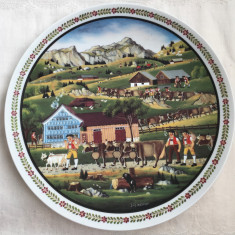 Farfurie - de colectie - portelan Elveția - Suisse Langenthal - 1987 - Alpfahrt