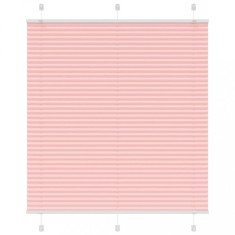 vidaXL Jaluzea plisată roz 120x100 cm Lățime țesătură 119,4 cm 4015436