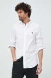 Cumpara ieftin PS Paul Smith camasa din bumbac barbati, culoarea alb, cu guler button-down, slim