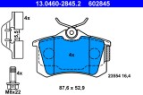 ATE 13.0460-2845.2 set placute frana,frana disc