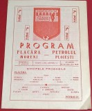 Program meci fotbal FLACARA MORENI - PETROLUL Ploiesti (27.08.1989)