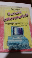 Bazele informaticii - manual pentru clasa a XI-A, Radu Mar?anu foto