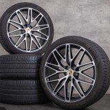 Set jante originale Porsche Cayenne 2022 R22 + anvelope vară