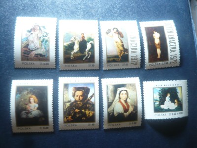 Serie Polonia 1972 - Pictura poloneza, 8 valori foto