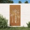 Gossi decor de perete de gradina 105x55 cm design palmier otel corten