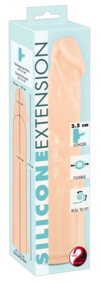 Extensie cu gland și vene bombate Silicone Extension (19 cm) foto