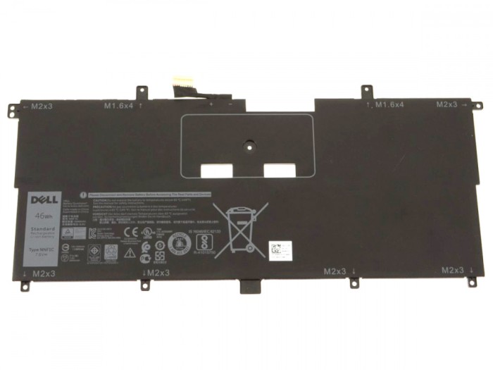 Baterie Laptop 2in1, Dell, XPS 13 9365, P71G, P71G001, 0NNF1C, NNF1C, 7.6V, 5940mAh, 46Wh