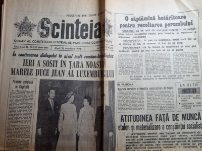 scanteia 26 octombrie 1976-marele duce al luxemburgului la bucuresti foto