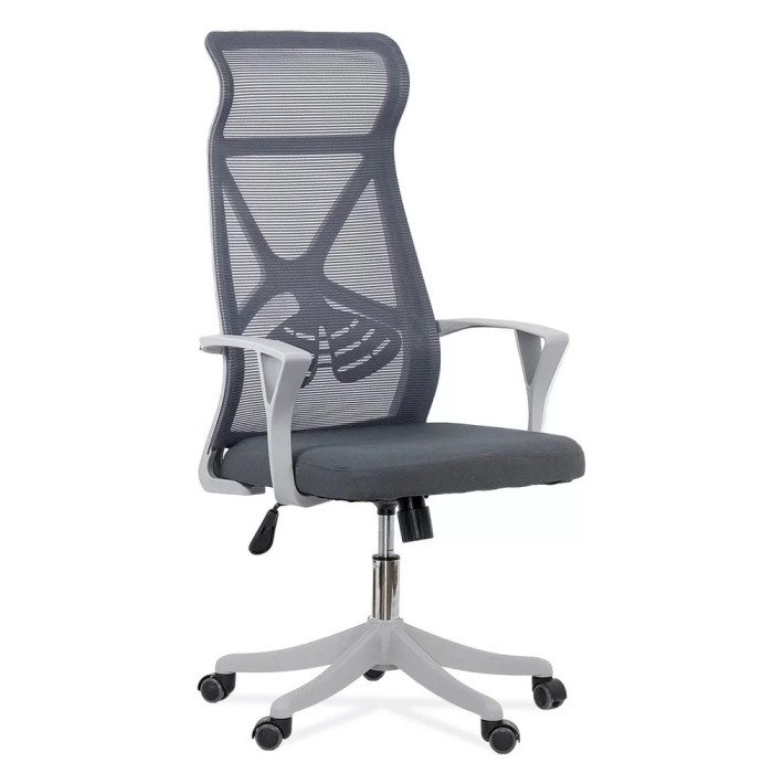 Scaun de birou Mesh OFFICE43100 gri inchis