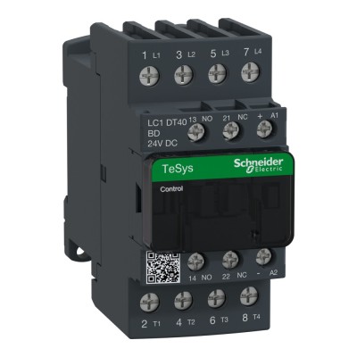 Contactor 40A 4P 4ND AC-1 24V TeSys Schneider LC1DT40BD foto