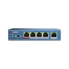 Switch 4 porturi PoE, 1 port uplink- HIKVISION DS-3E0105P-E-M