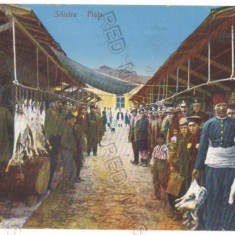 3248 - SILISTRA, Dobrogea, Market, Romania - old postcard - used - 1915