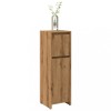 Gossi dulap de baie, stejar artizanal, 30x30x95 cm, lemn compozit