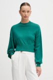United Colors of Benetton pulover din amestec de l&acirc;nă culoarea verde, light, cu turtleneck, 1Y6SD2041