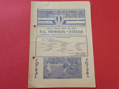 Program meci fotbal PETROLUL PLOIESTI - STEAUA BUCURESTI (27.03.1986) foto