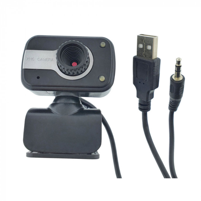 Camera Web cu microfon, 480P, My Web XHC B7, rotire 360 , conectori USB si jack 3.5mm, nightvision, lungime cablu 140 cm