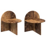 vidaXL Noptieră 2 pcs Lemn vechi 40 x 35,5 x 45,5 cm Lemn prelucrat 8001146
