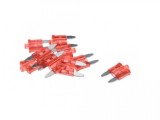 Set 10 Sigurante Auto Mini cu LED 10A, 11mm, Indicator Ardere, Localizare Rapida