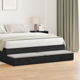 Cumpara ieftin Sertare pentru pat Stejar negru 150x36,5x16,5 cm Lemn &icirc;nginerat