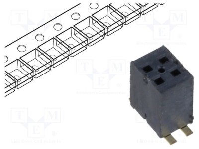 Conector şiruri pini tată 4 PIN 1,27mm aurit SMT SAMTEC foto