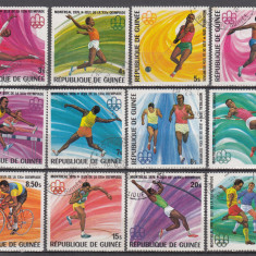 M2 TS6 5 - Timbre foarte vechi - Guineea - Jocurile olimpice Montreal 1976