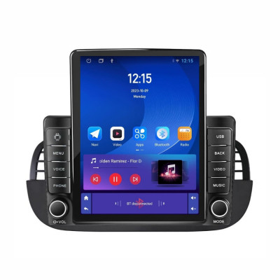 Navigatie dedicata cu Android Fiat 500 2007 - 2015, negru, 1GB RAM, Radio GPS foto