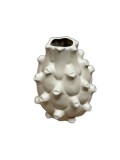 Vază decorativă Light &amp; Living Taya, crem, cu textură cu proeminențe