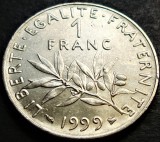 Cumpara ieftin Moneda 1 FRANC - FRANTA, anul 1999 * cod 1744