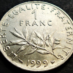 Moneda 1 FRANC - FRANTA, anul 1999 * cod 1744