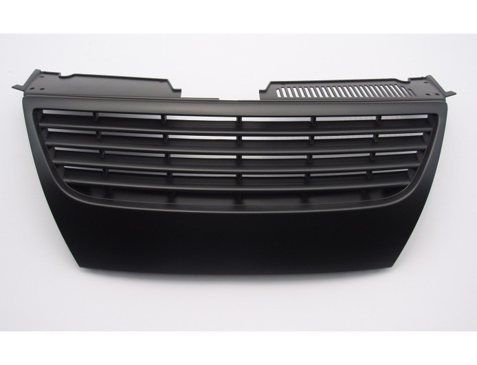 Grila masca fata fata VW PASSAT (B6), 01.2005-07.2010, cu 2 gauri senzori parcare; negru; TUNING,