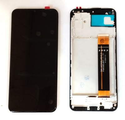 Display ecran cu Touchscreen si Rama pentru Samsung A23 4G, A235, OEM, Negru foto