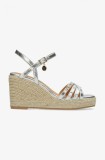 Mexx espadrile NOEMI PAKINA culoarea argintiu, toc pana, MI001600751W