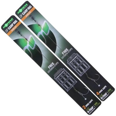 Montura KORDA N Trap DF Rig Wide Gape, Barbless, Nr.8, 20lb, 1buc/pac foto