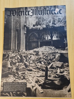 revista nazista austria 14 iulie 1943-foto si art. de pe front,razboiul mondial foto