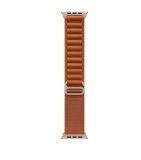 Curea smartwatch, THD, Alpine Loop, compatibila Apple Watch Ultra3 49 mm, Apple Watch 46 mm seria 11, Apple Watch SE3, catarama gri, maro teracota