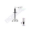 Popnit Plastic Universal 5.7X19.8Mm - Negru Set 10 Buc 132938 C60691-RMX