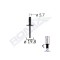 Popnit Plastic Universal 5.7X19.8Mm - Negru Set 10 Buc 132938 C60691-RMX