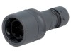 Conector circular mufă tată 2 pini Buccaneer 6000 nichelat