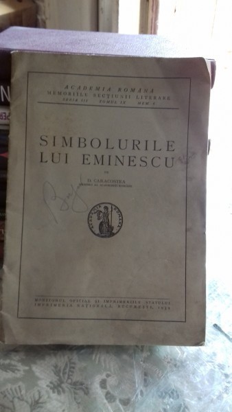 Simbolurile lui Eminescu - D. Caracostea