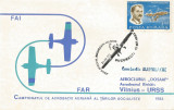 Rom&acirc;nia, Campionatul de acrobaţie aeriană al ţărilor soc., plic, Bucureşti, 1983
