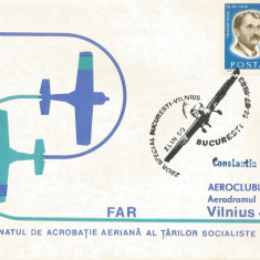 România, Campionatul de acrobaţie aeriană al ţărilor soc., plic, Bucureşti, 1983