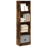 vidaXL Bibliotecă, stejar fumuriu, 40x24x143 cm, lemn prelucrat 857787