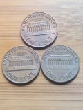Lot 3 monede USA One Cent anul 1971 -3 variante lit D,S si fara