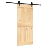 Cumpara ieftin Usa glisanta cu set feronerie, 90x210 cm, lemn masiv de pin