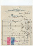 Romania, &quot;Camelia&quot;, Industrie de casinci si tricotaje, Factura, Bacau, 1930