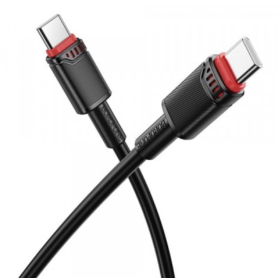 Cablu Date si Incarcare USB-C - USB-C Borofone BX110 Beneficio, 60W, 1m, Negru foto