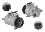 Compresor AC Mercedes Clasa C 20, Clasa E 20, Clasa GLC 20; tip Denso 6ZSE, diametru fulie 110mm, 6 nervuri, iesire 11,8mm, intrare 17,8mm;