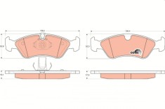 TRW GDB1300 COTEC set placute frana,frana disc